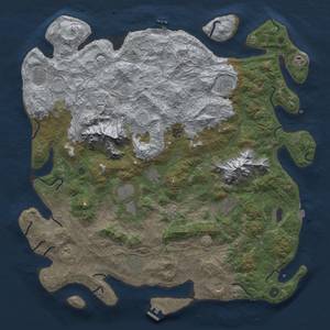 Thumbnail Rust Map: Procedural Map, Size: 5000, Seed: 50002, 19 Monuments