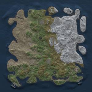 Thumbnail Rust Map: Procedural Map, Size: 4250, Seed: 1361150771, 19 Monuments