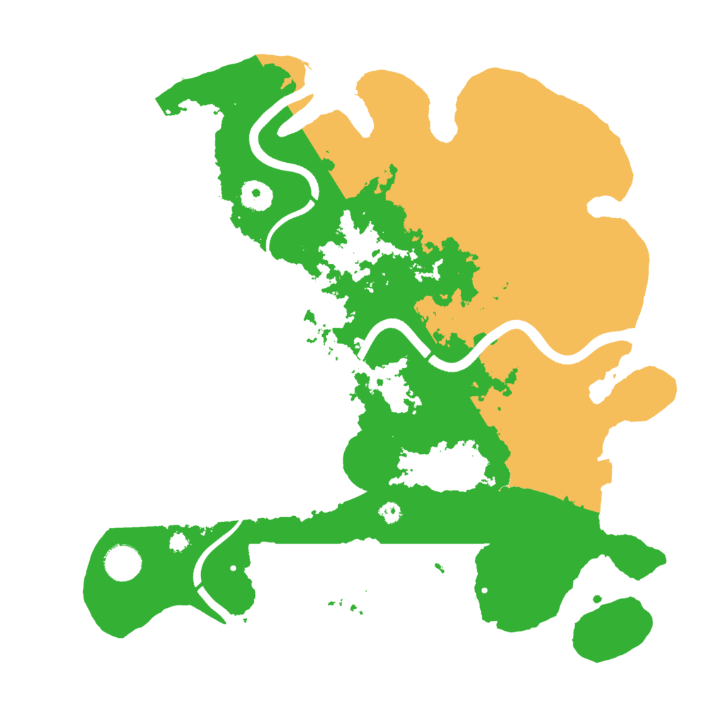 Biome Rust Map: Procedural Map, Size: 3500, Seed: 61579521