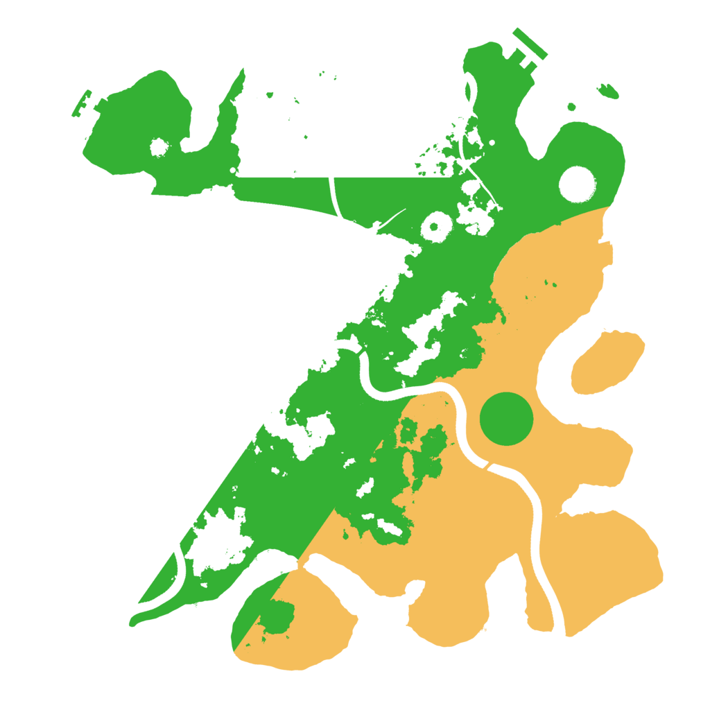 Biome Rust Map: Procedural Map, Size: 3500, Seed: 381140628