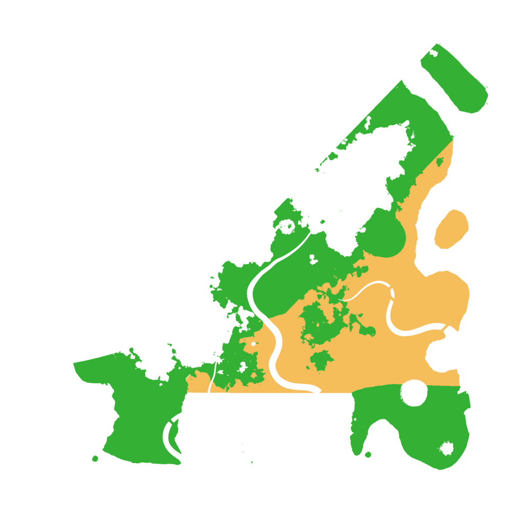 Biome Rust Map: Procedural Map, Size: 3500, Seed: 44991