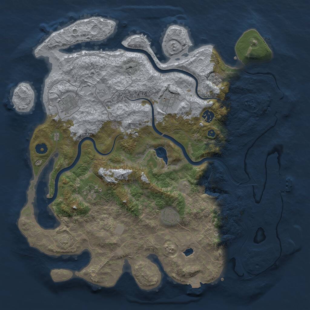 Rust Map: Procedural Map, Size: 4000, Seed: 20240920, 12 Monuments