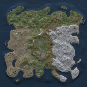 Thumbnail Rust Map: Procedural Map, Size: 4250, Seed: 898180192, 19 Monuments