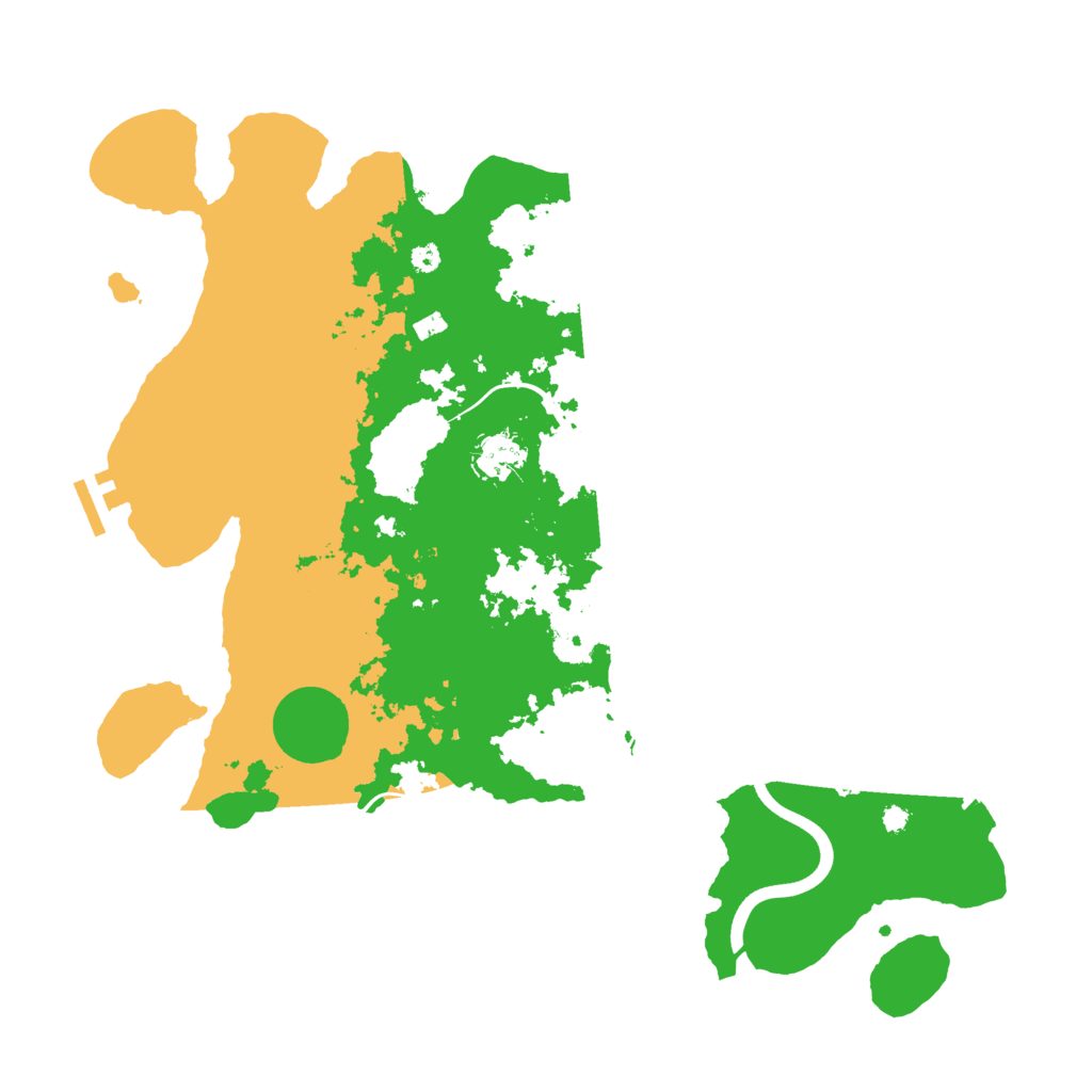 Biome Rust Map: Procedural Map, Size: 3800, Seed: 1241255