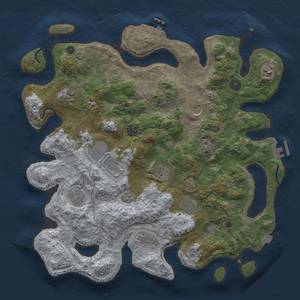 Thumbnail Rust Map: Procedural Map, Size: 4000, Seed: 264890891, 18 Monuments