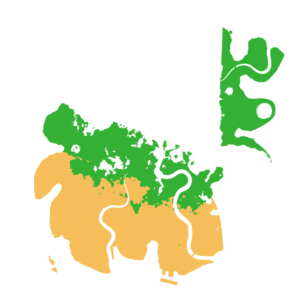 Biome Rust Map: Procedural Map, Size: 3500, Seed: 906512079