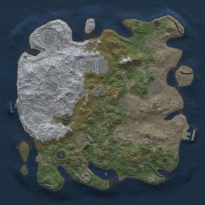 Thumbnail Rust Map: Procedural Map, Size: 3750, Seed: 244542251, 18 Monuments