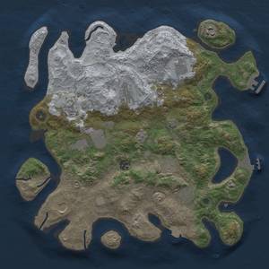 Thumbnail Rust Map: Procedural Map, Size: 3750, Seed: 170288465, 18 Monuments