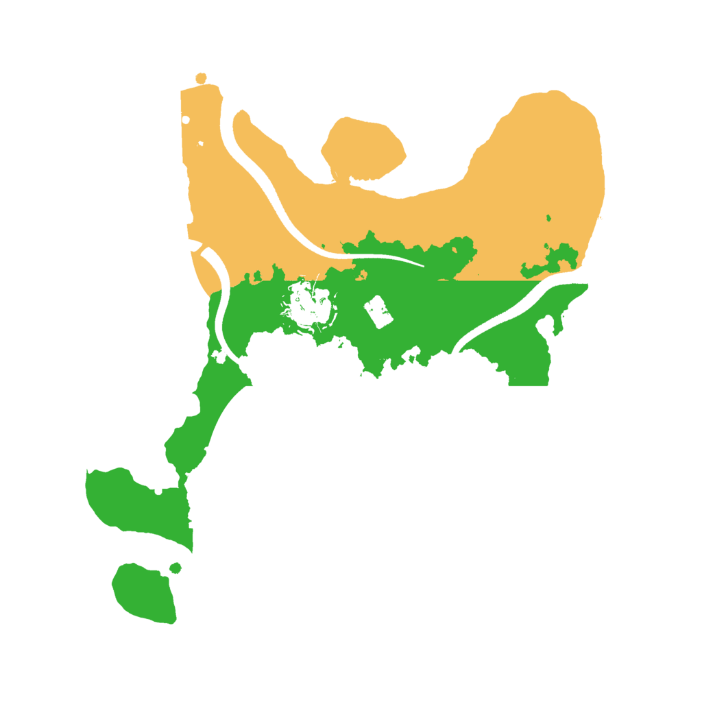 Biome Rust Map: Procedural Map, Size: 2500, Seed: 619105695