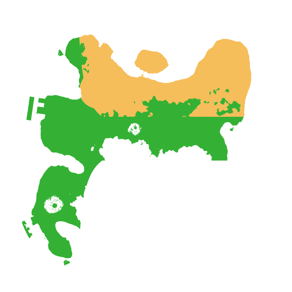 Biome Rust Map: Procedural Map, Size: 2500, Seed: 619105695