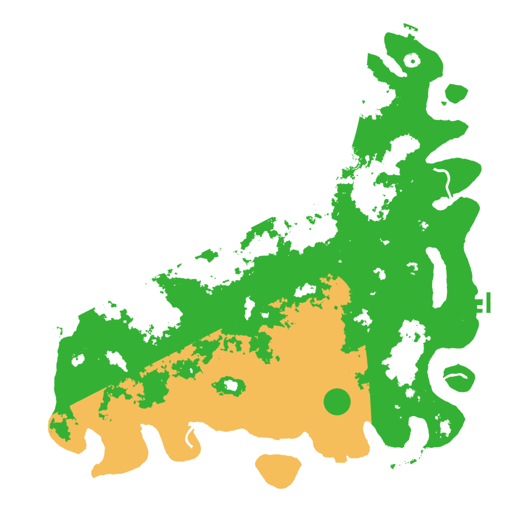 Biome Rust Map: Procedural Map, Size: 5000, Seed: 517482