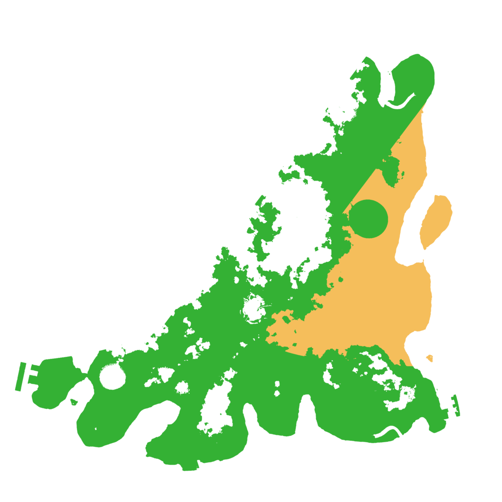 Biome Rust Map: Procedural Map, Size: 3500, Seed: 44680187