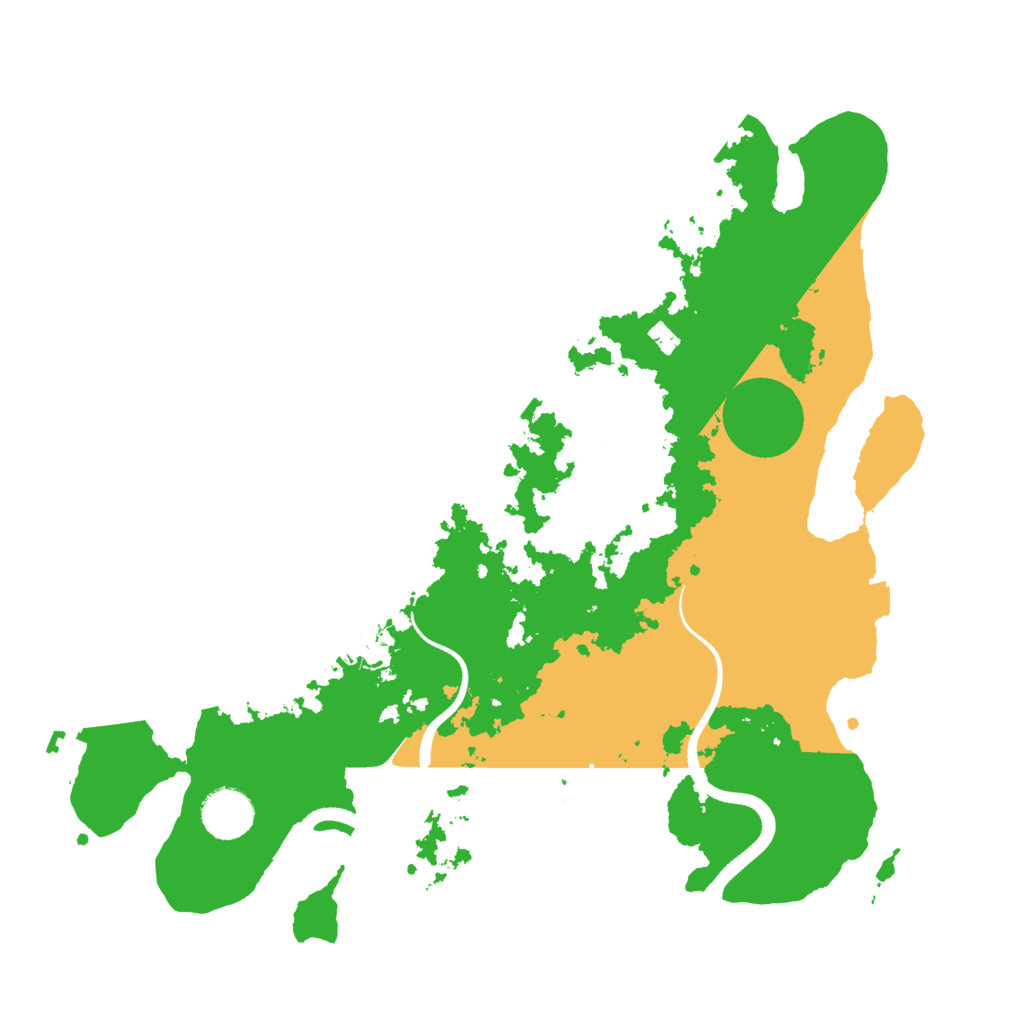 Biome Rust Map: Procedural Map, Size: 3500, Seed: 44680187