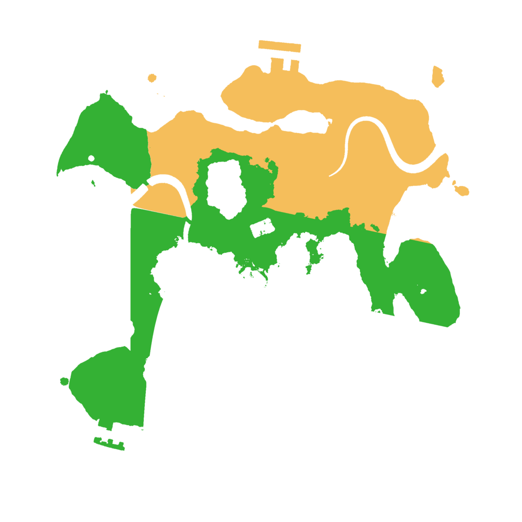 Biome Rust Map: Procedural Map, Size: 2500, Seed: 243234