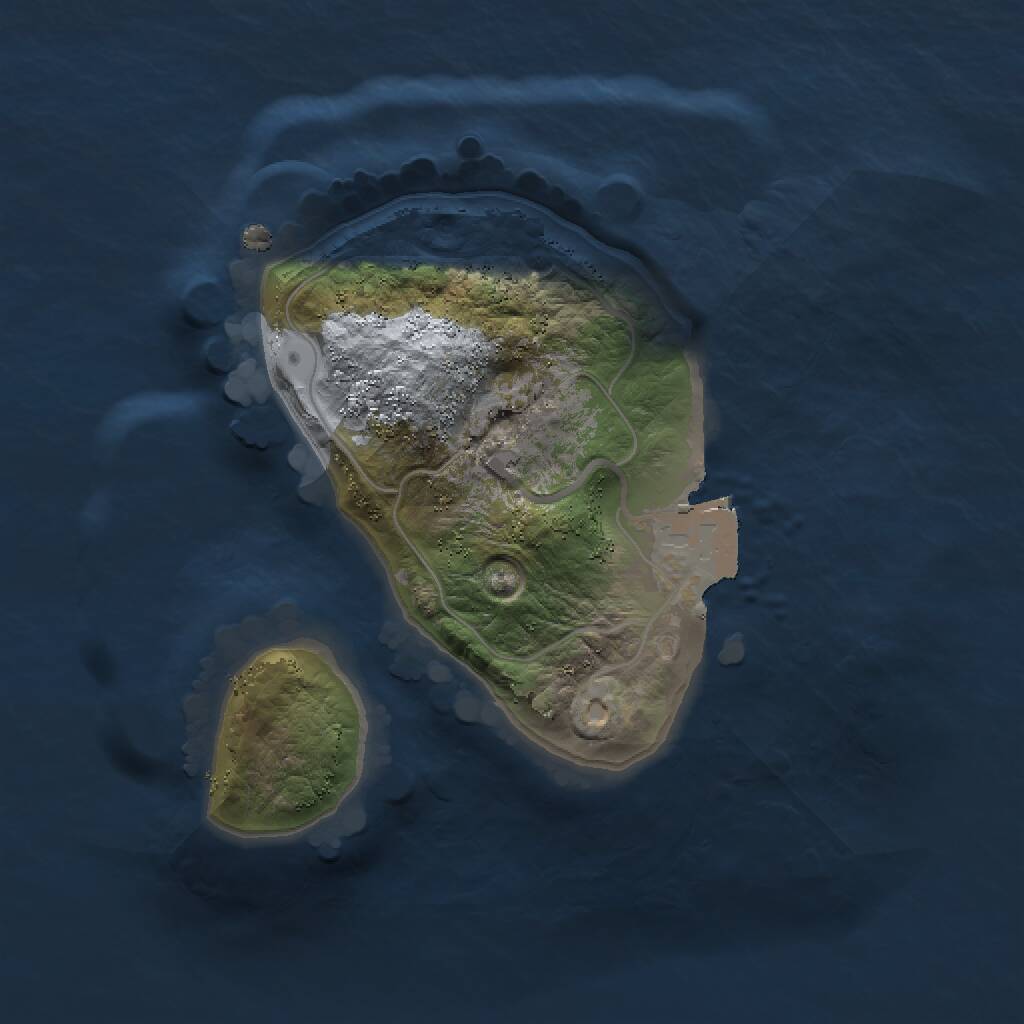 Rust Map: Procedural Map, Size: 1493, Seed: 166506252, 3 Monuments