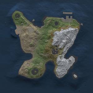 Thumbnail Rust Map: Procedural Map, Size: 2000, Seed: 1803482377, 5 Monuments