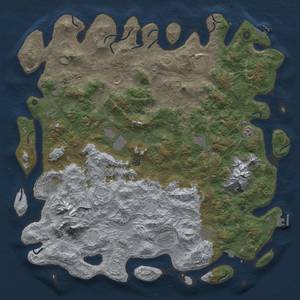 Thumbnail Rust Map: Procedural Map, Size: 5500, Seed: 935765, 19 Monuments