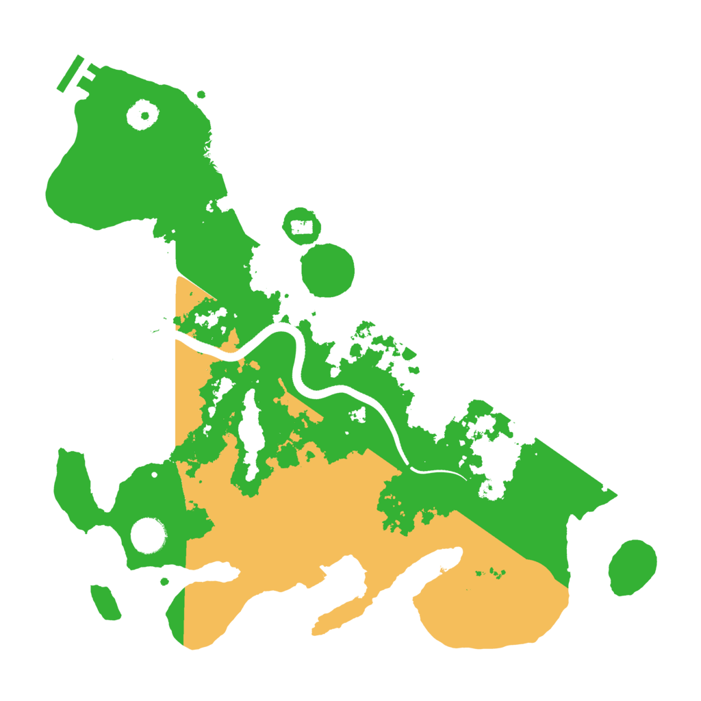 Biome Rust Map: Procedural Map, Size: 3500, Seed: 256610555