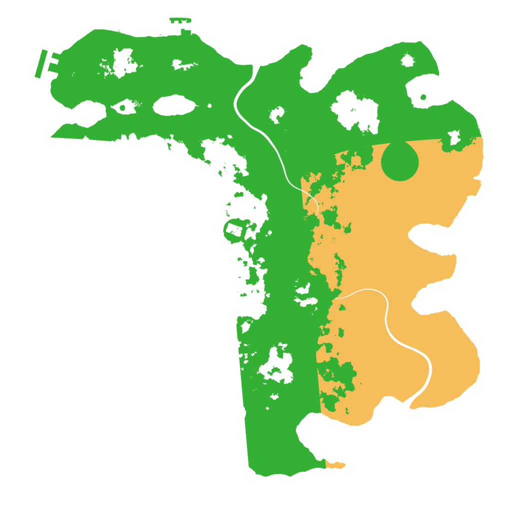 Biome Rust Map: Procedural Map, Size: 3600, Seed: 379102551