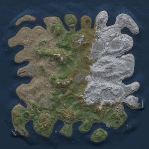 Thumbnail Rust Map: Procedural Map, Size: 4000, Seed: 1123544071, 19 Monuments