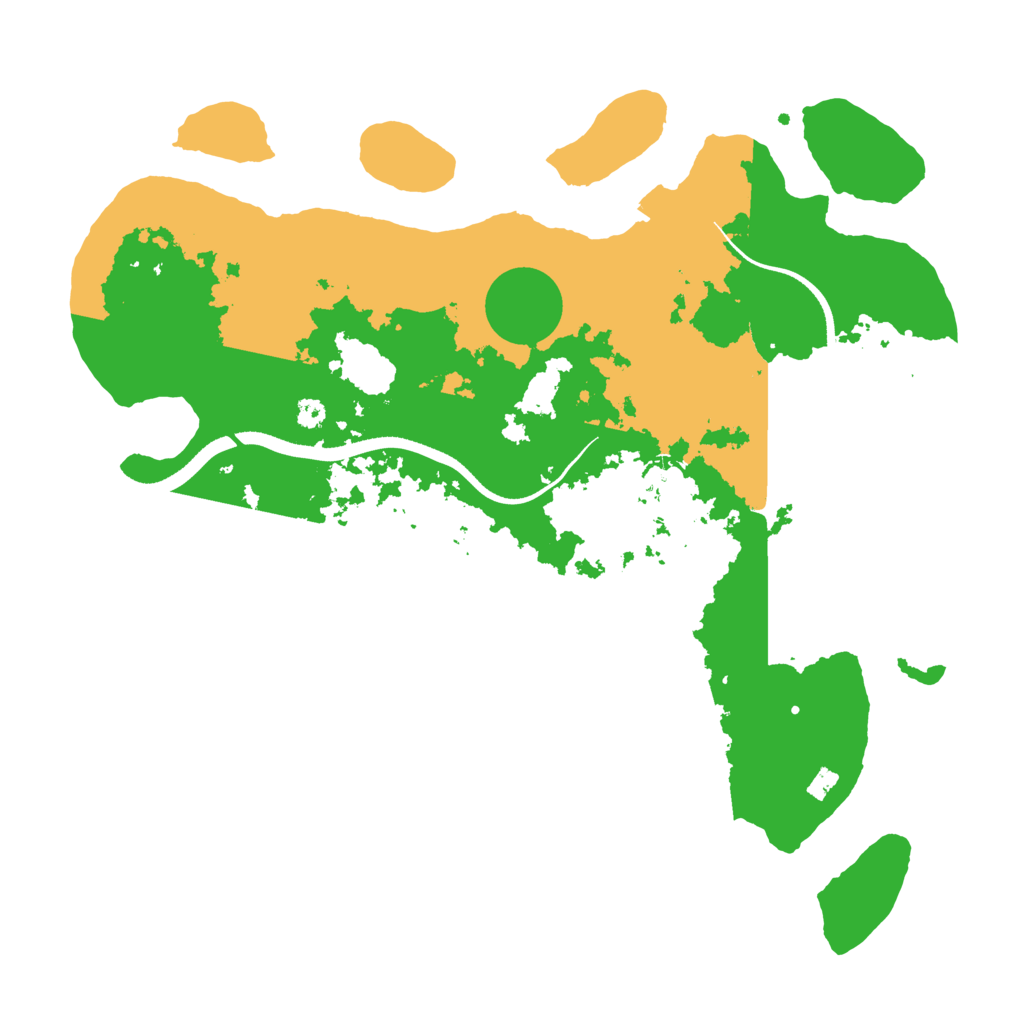 Biome Rust Map: Procedural Map, Size: 3500, Seed: 7121323