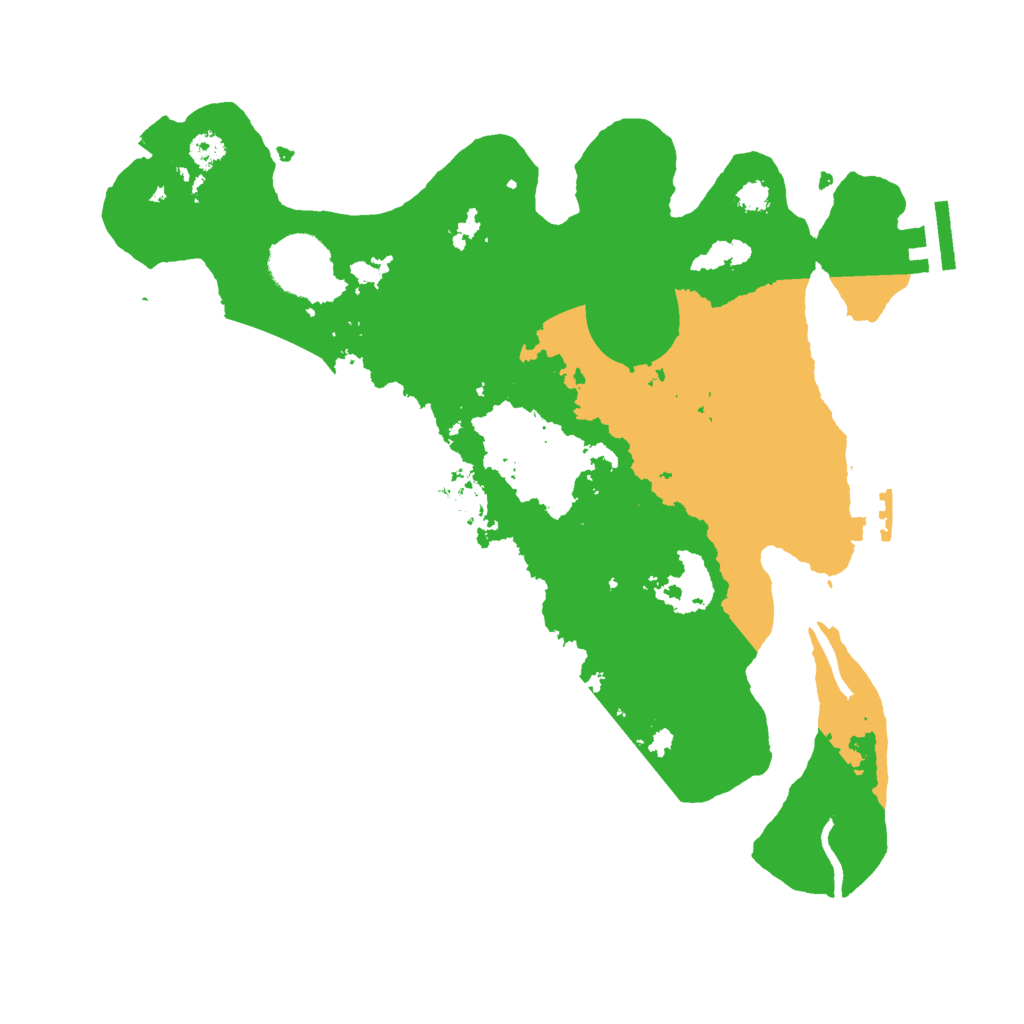 Biome Rust Map: Procedural Map, Size: 3000, Seed: 663137564