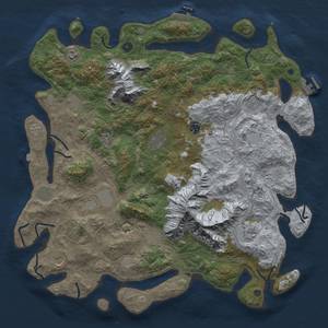 Thumbnail Rust Map: Procedural Map, Size: 5000, Seed: 712365, 19 Monuments