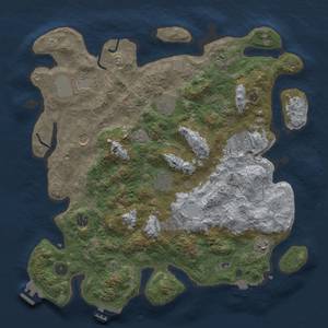 Thumbnail Rust Map: Procedural Map, Size: 4120, Seed: 44287, 18 Monuments