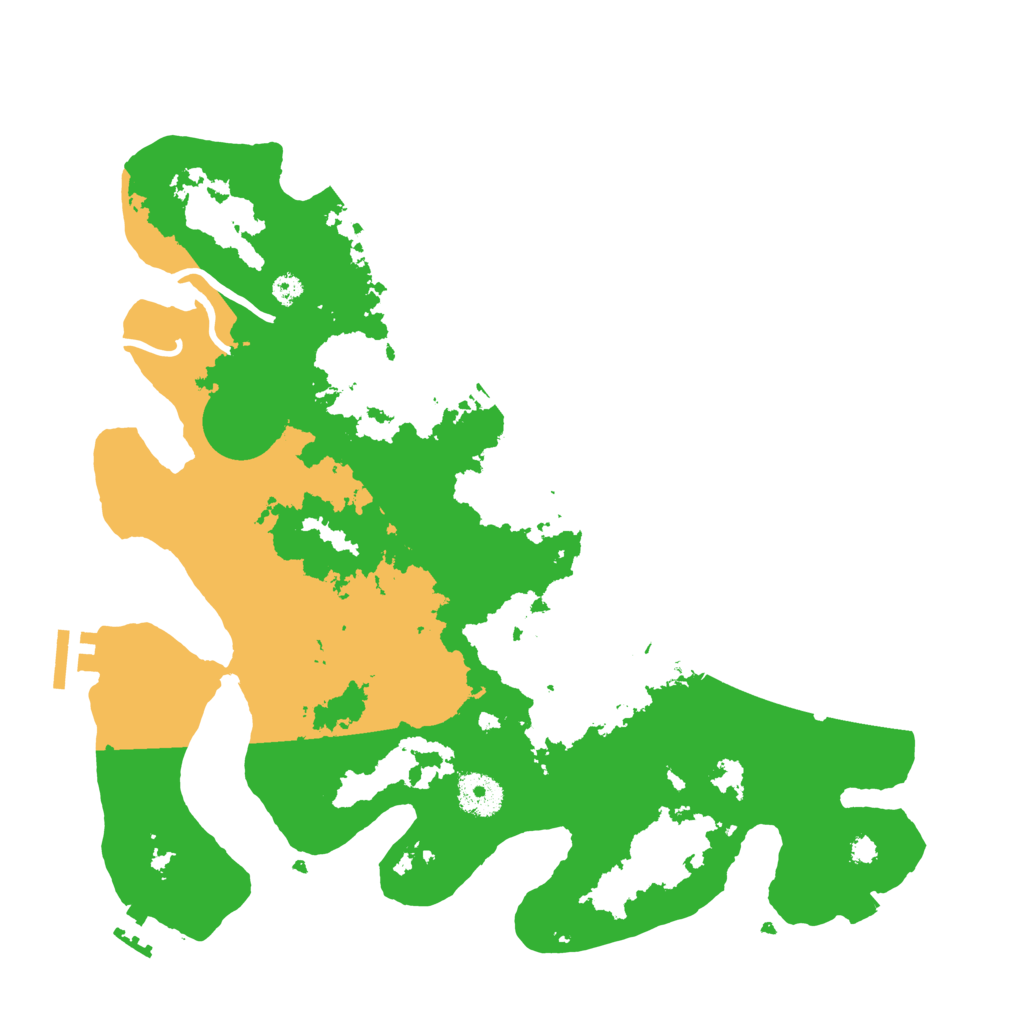 Biome Rust Map: Procedural Map, Size: 3500, Seed: 24763