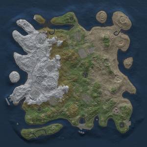 Thumbnail Rust Map: Procedural Map, Size: 4000, Seed: 717045996, 19 Monuments