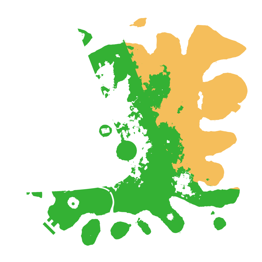 Biome Rust Map: Procedural Map, Size: 3500, Seed: 114889625