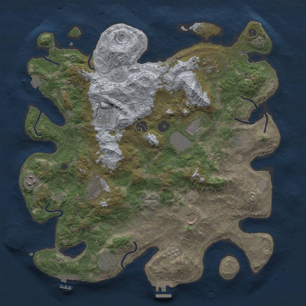 Procedural Map :: Rust Map :: Just-Wiped
