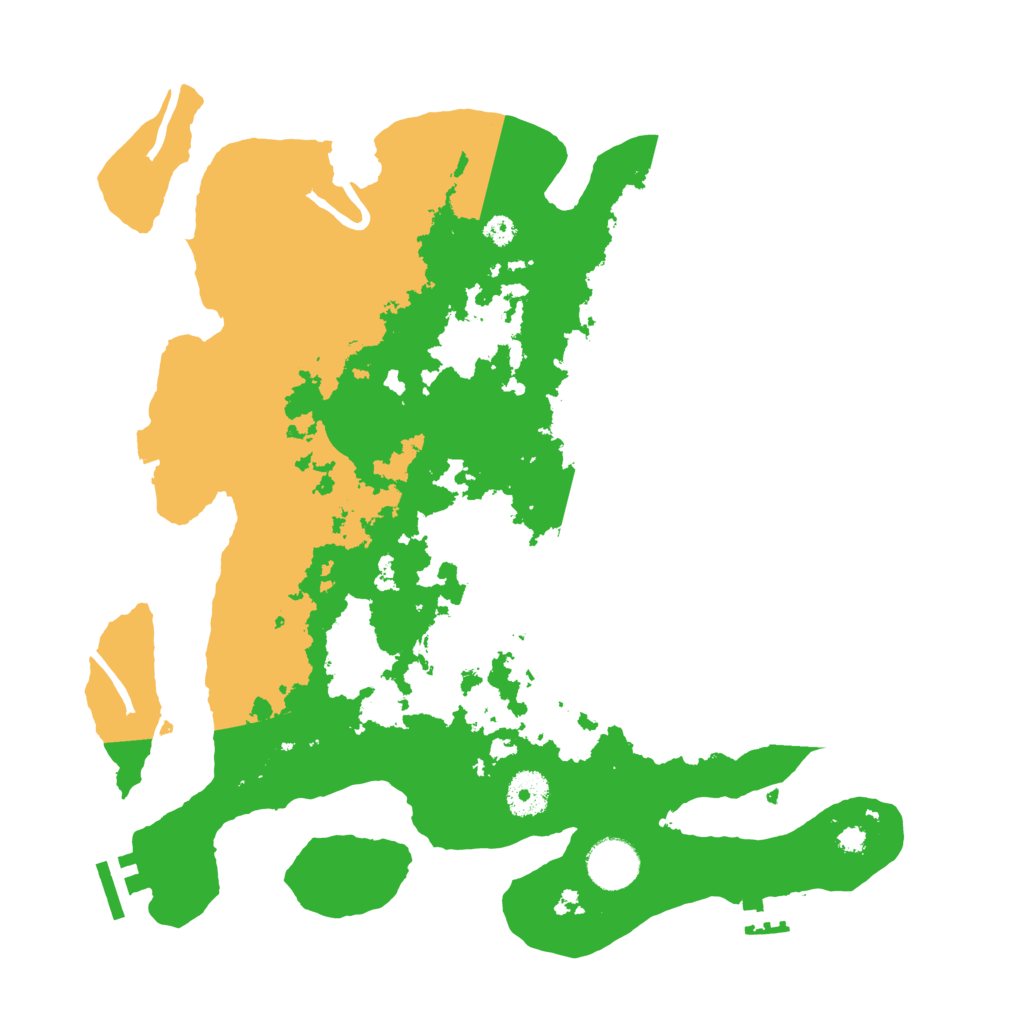 Biome Rust Map: Procedural Map, Size: 3500, Seed: 14334243