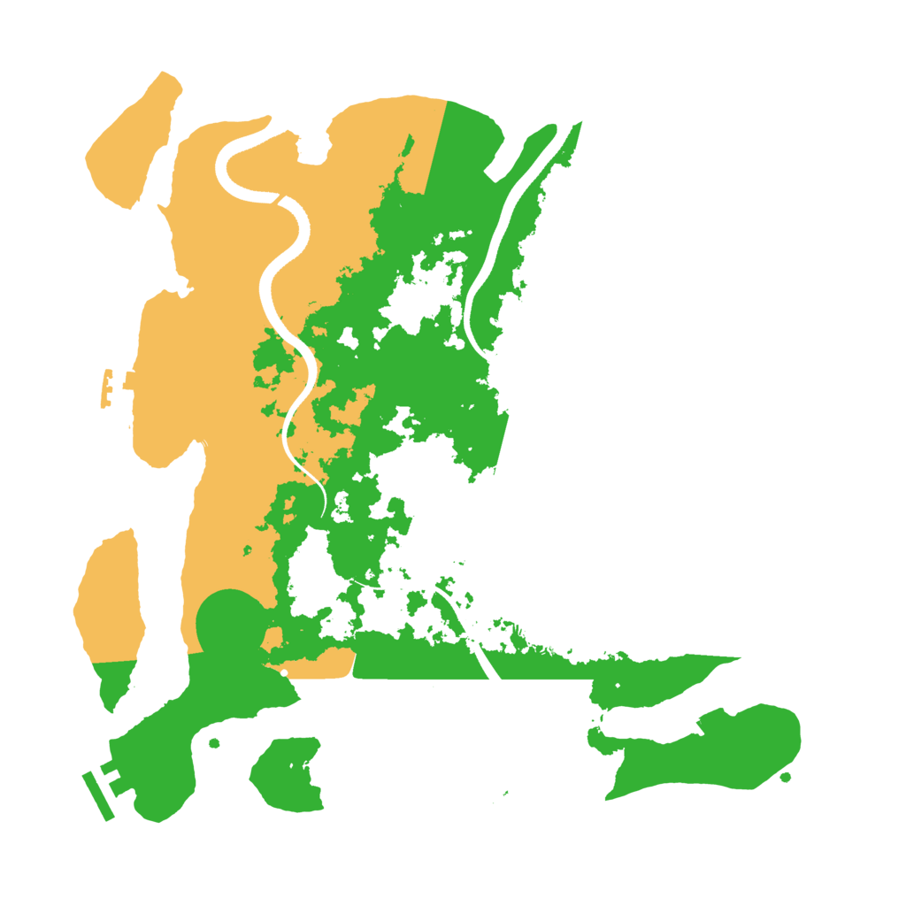 Biome Rust Map: Procedural Map, Size: 3500, Seed: 14334243