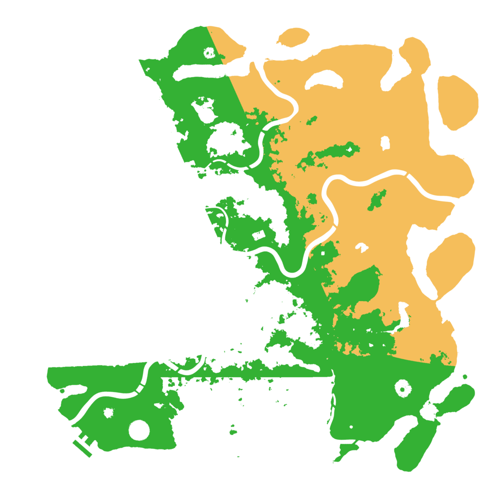 Biome Rust Map: Procedural Map, Size: 4500, Seed: 1593481515