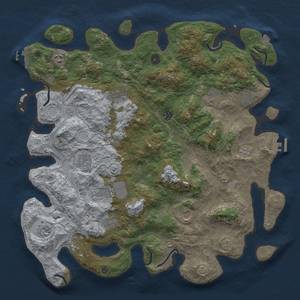 Thumbnail Rust Map: Procedural Map, Size: 4500, Seed: 1952226632, 19 Monuments