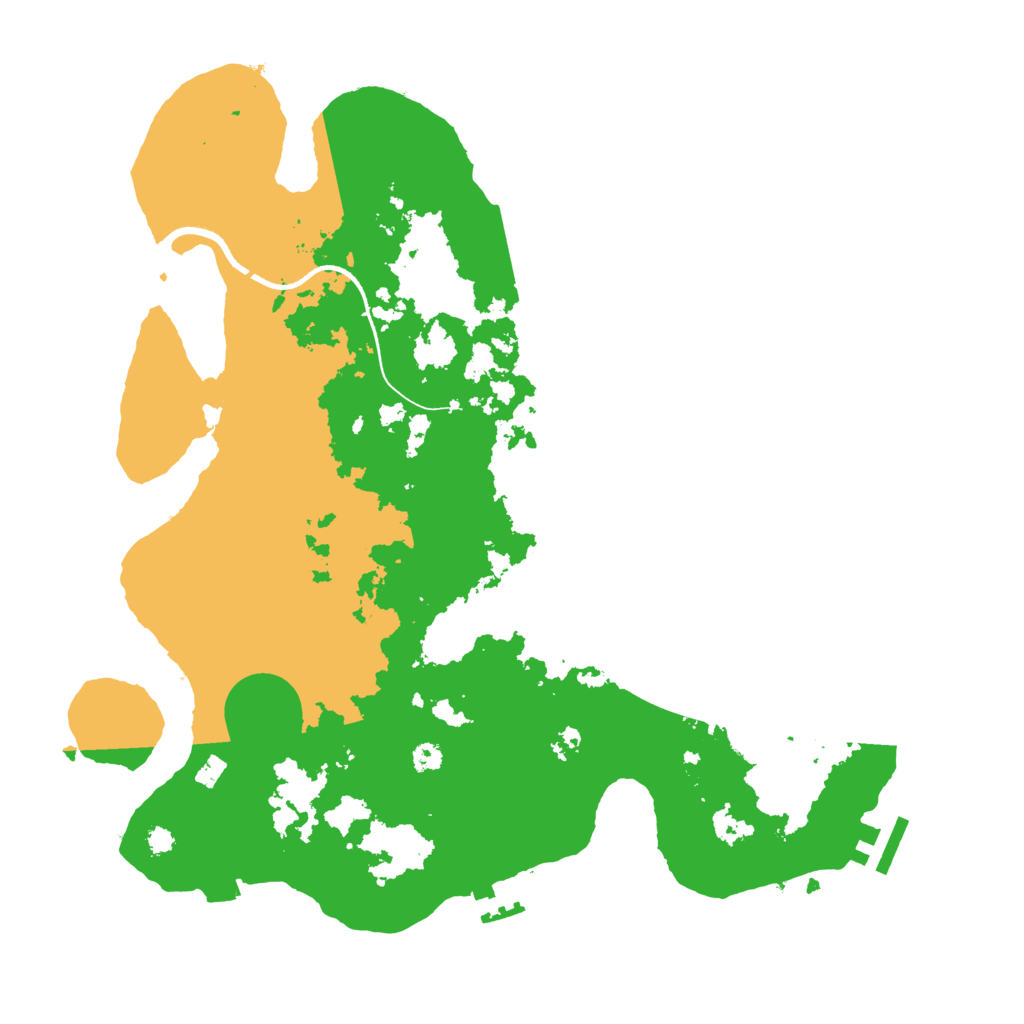 Biome Rust Map: Procedural Map, Size: 3500, Seed: 1133392835