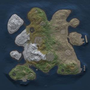 Thumbnail Rust Map: Procedural Map, Size: 2500, Seed: 840928628, 11 Monuments