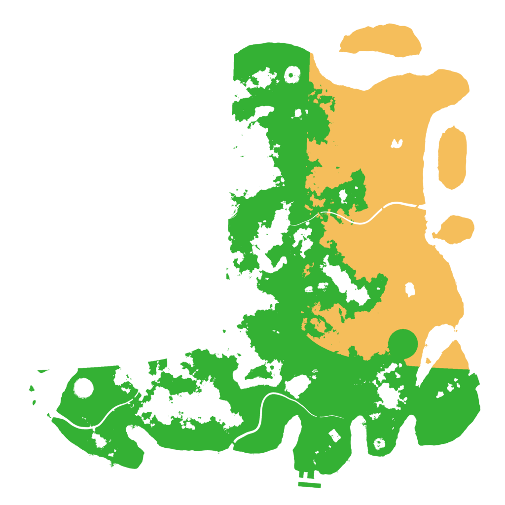 Biome Rust Map: Procedural Map, Size: 4500, Seed: 16234567