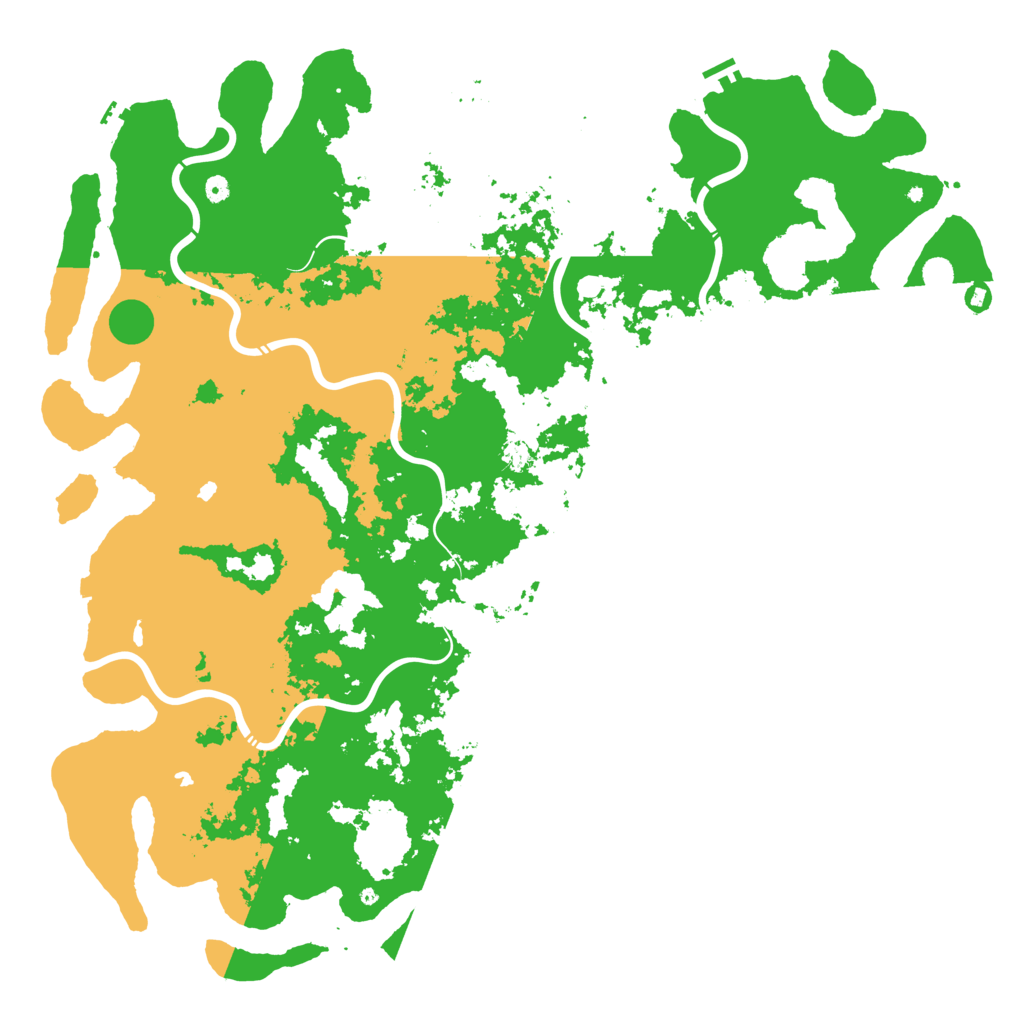 Biome Rust Map: Procedural Map, Size: 6000, Seed: 3230922