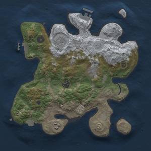 Thumbnail Rust Map: Procedural Map, Size: 3000, Seed: 716347264, 13 Monuments