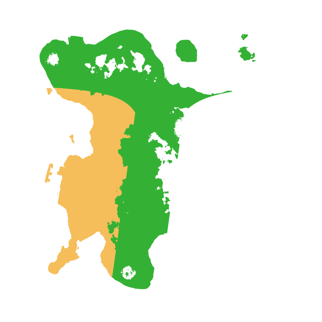 Biome Rust Map: Procedural Map, Size: 2500, Seed: 2866492