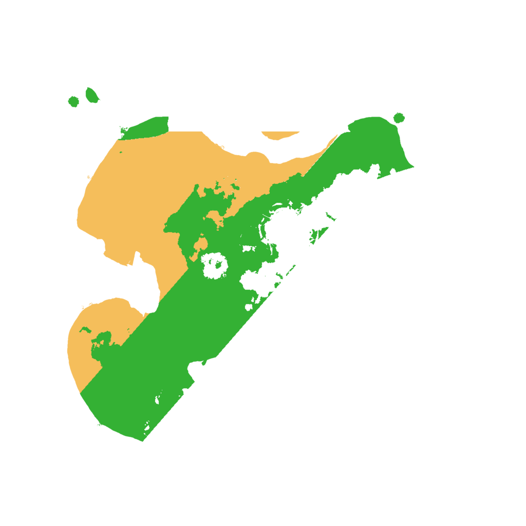 Biome Rust Map: Procedural Map, Size: 2000, Seed: 264162177