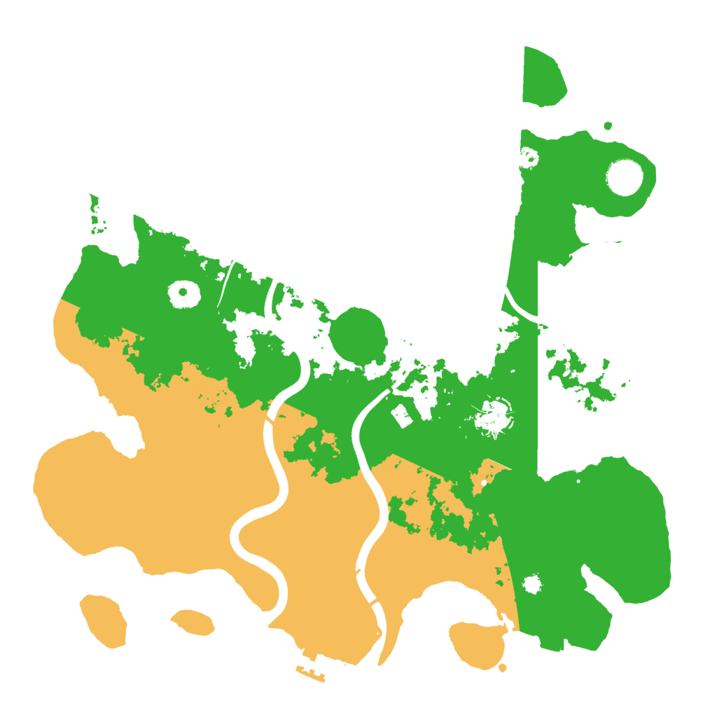 Biome Rust Map: Procedural Map, Size: 3500, Seed: 6262468