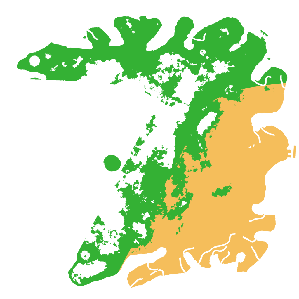 Biome Rust Map: Procedural Map, Size: 5000, Seed: 49990