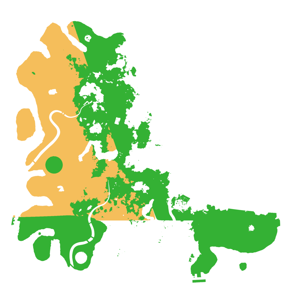 Biome Rust Map: Procedural Map, Size: 4500, Seed: 49476342