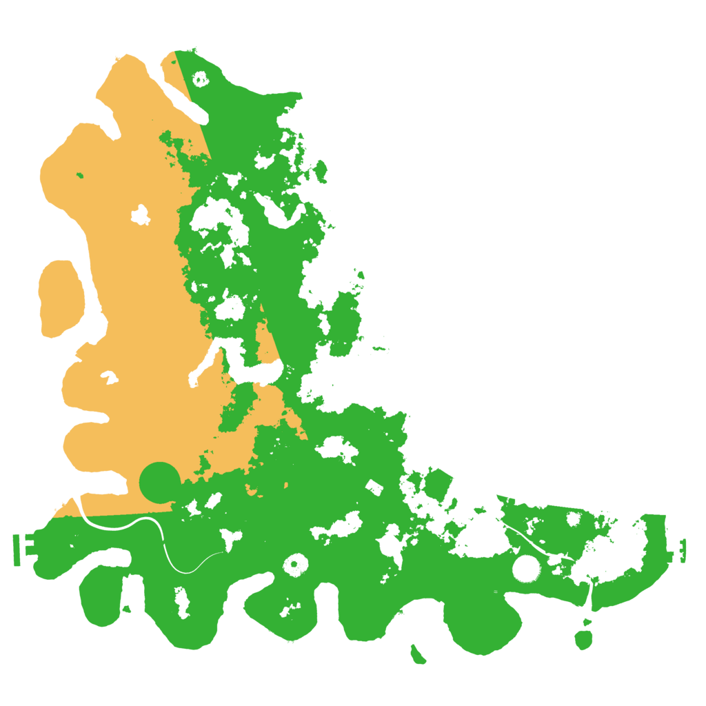 Biome Rust Map: Procedural Map, Size: 4500, Seed: 49476342