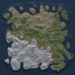 Thumbnail Rust Map: Procedural Map, Size: 4500, Seed: 100321, 19 Monuments