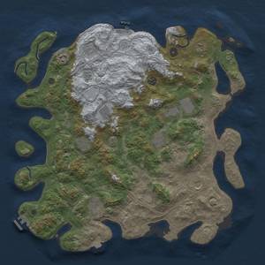 Thumbnail Rust Map: Procedural Map, Size: 4500, Seed: 1863867386, 19 Monuments