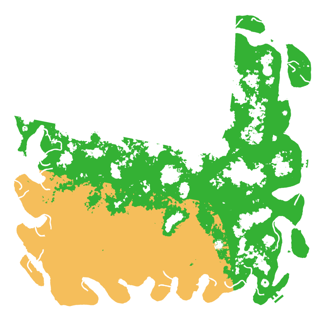 Biome Rust Map: Procedural Map, Size: 6000, Seed: 1040175564